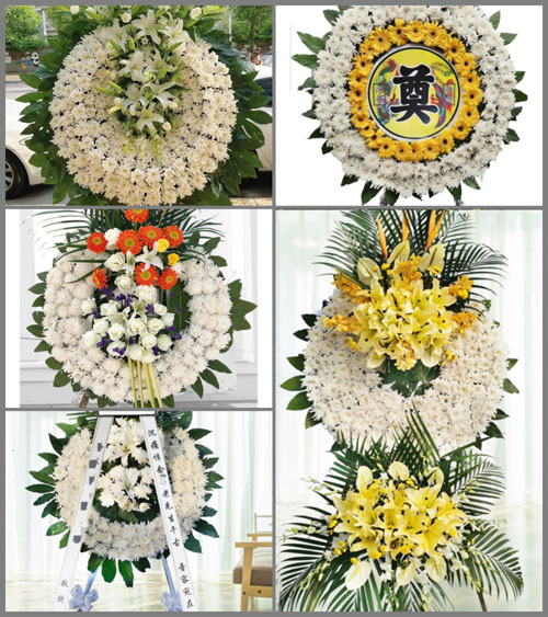 山东临沂沂水县富官庄镇花圈速递